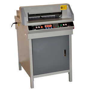 Cortadora de papel de guillotina el&eacute;ctrica de papel de empuje autom&aacute;tico G450VS+