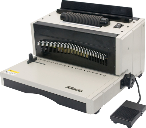 M&aacute;quina obrigat&oacute;ria de bobina espiral el&eacute;trica EC8706 com sistema de perfura&ccedil;&atilde;o de 46 furos