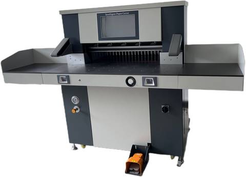 M&aacute;quina de corte de papel hidr&aacute;ulica autom&aacute;tica A1 de 820 mm com servo motor e capacidade de corte de 100 mm