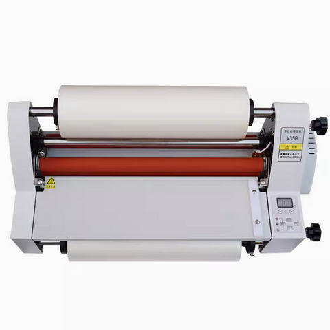 Laminador en rollo V350 2 en 1, laminador en fr&iacute;o y caliente, m&aacute;quina laminadora con pantalla Digital para escuela, oficina y comercial